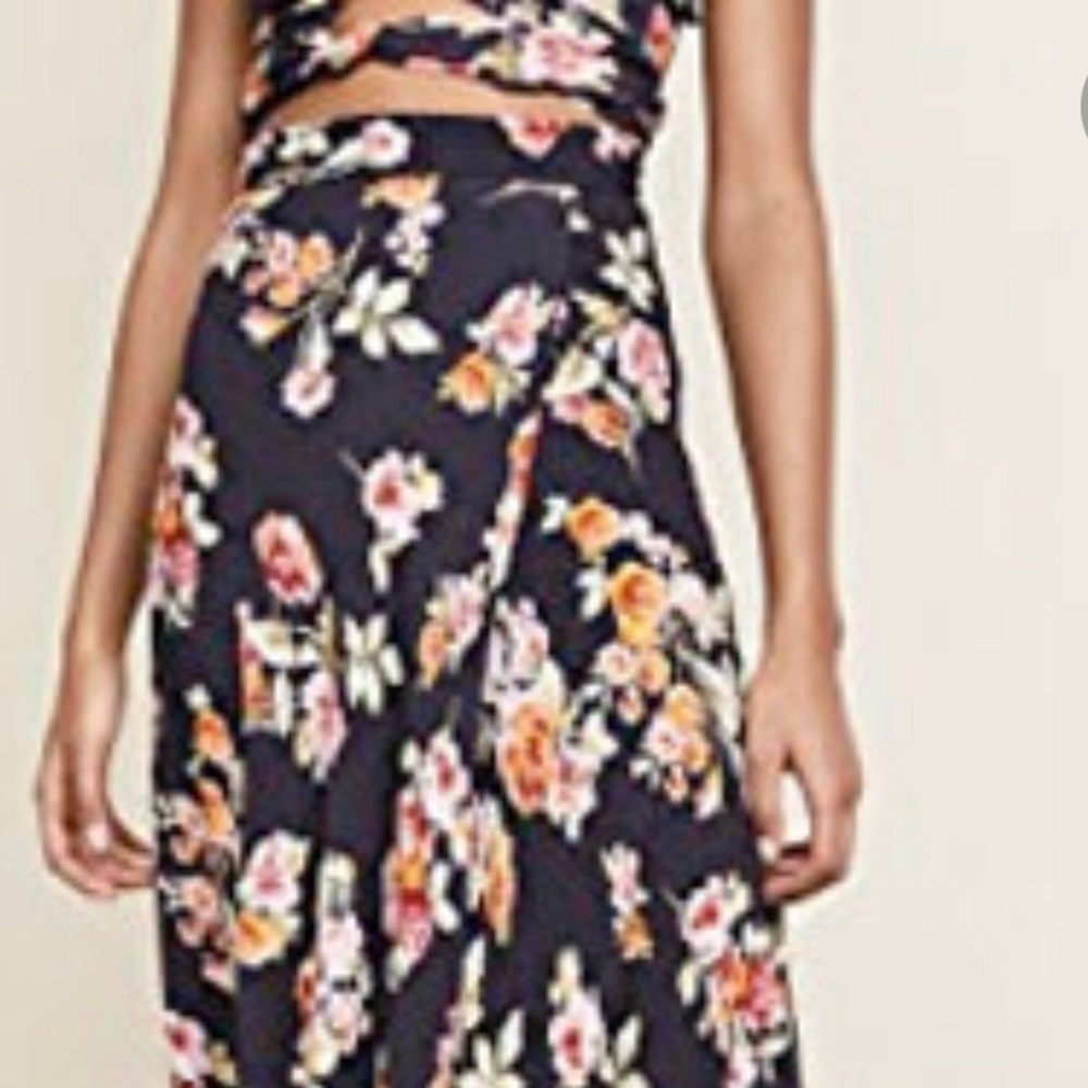 Black Flynn Sky Maxi Skirt with slit